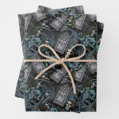 Beängstigende Halloween Grim Sensenmann Grave Ston Geschenkpapier Set (Beispiel)