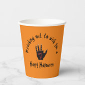 Beängstigende Halloween-Hand Pappbecher (Vorderseite)