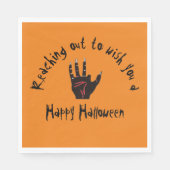 Beängstigende Halloween-Hand Serviette (Vorderseite)