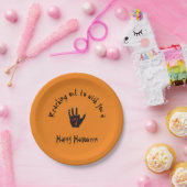 Beängstigende Halloween-Handpapierplatte Pappteller (Party)