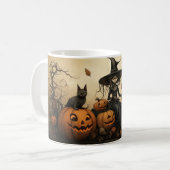 Beängstigende Halloween Hexe 34 Tasse (Vorderseite Links)