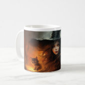 Beängstigende Halloween Hexe 6 Tasse (Vorderseite Links)