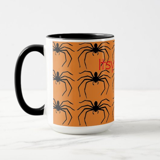 Beängstigende Halloween Hexen Black Spider entwick Tasse (Links)