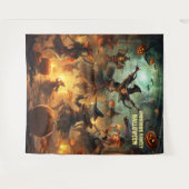 Beängstigende Halloween-Hexen Wandteppich (Vorderseite (Horizontal))