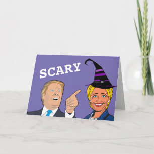 BEÄNGSTIGENDE HALLOWEEN HILFE- UND TRUMP-KARTEN KARTE