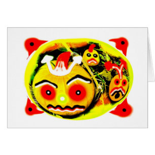 Beängstigende Halloween-Kürbiskarte