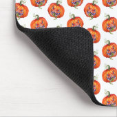 Beängstigende Halloween-Kürbiskugel Mousepad (Ecke)