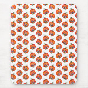 Beängstigende Halloween-Kürbiskugel Mousepad