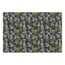 Beängstigende Halloween Monster Zombies Vampires M