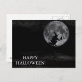 Beängstigende Halloween-Nacht mit Owls-Postkarte Postkarte (Vorne/Hinten)