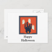 Beängstigende Halloween-Nacht Postkarte (Vorne/Hinten)