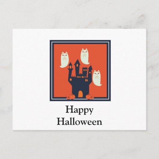 Beängstigende Halloween-Nacht Postkarte (Vorderseite)