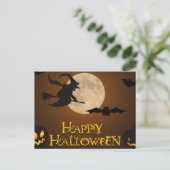 Beängstigende Halloween-Nacht Postkarte (Stehend Vorderseite)