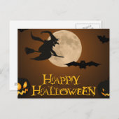 Beängstigende Halloween-Nacht Postkarte (Vorne/Hinten)