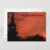 Beängstigende Halloween-Nacht Postkarte (Vorne/Hinten)