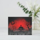 Beängstigende Halloween Night Postkarte (Stehend Vorderseite)