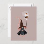 Beängstigende Halloween Night Postkarte (Vorne/Hinten)