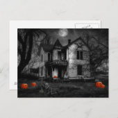 Beängstigende Halloween Night Postkarte (Vorne/Hinten)