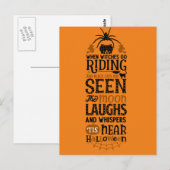 Beängstigende Halloween Night Postkarte (Vorne/Hinten)