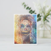 Beängstigende Halloween Night Postkarte (Stehend Vorderseite)