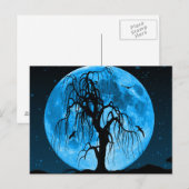 Beängstigende Halloween Night Postkarte (Vorne/Hinten)