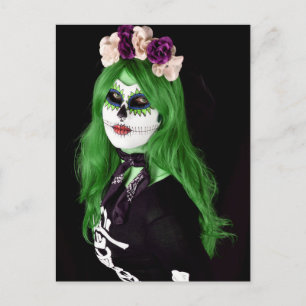 Beängstigende Halloween Night Postkarte