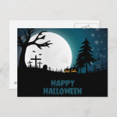 Beängstigende Halloween Night Postkarte (Vorne/Hinten)