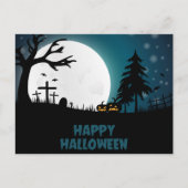 Beängstigende Halloween Night Postkarte (Vorderseite)
