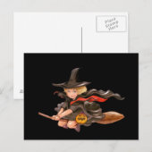 Beängstigende Halloween Night Postkarte (Vorne/Hinten)