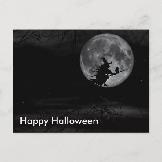 Beängstigende Halloween Night Postkarte (Vorderseite)
