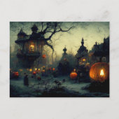 Beängstigende Halloween Night Postkarte (Vorderseite)