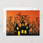 Beängstigende Halloween Night Postkarte (Vorne/Hinten)