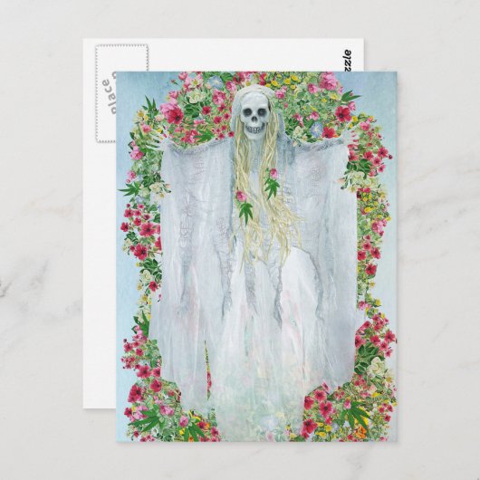 Beängstigende Halloween Night Postkarte (Vorne/Hinten)