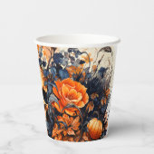 Beängstigende Halloween Skull Paper Cups Pappbecher (Rückseite)