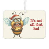 Beängstigende Honigbiene Autolufterfrischer (Rückseite)