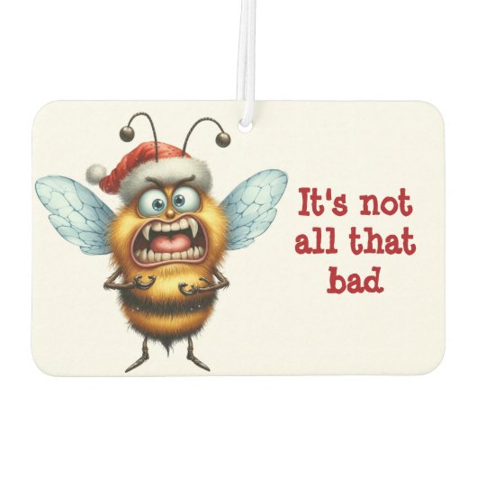 Beängstigende Honigbiene Autolufterfrischer (Rückseite)