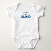 Beängstigende Insel Reykjavik (Island) Baby Strampler (Vorderseite)
