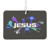 Beängstigende Jesus-Nächte Autolufterfrischer (Rückseite)