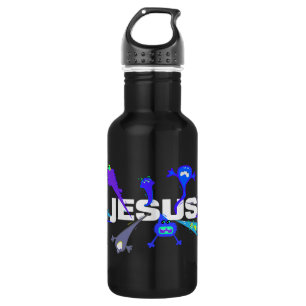 Beängstigende Jesus-Nächte Edelstahlflasche