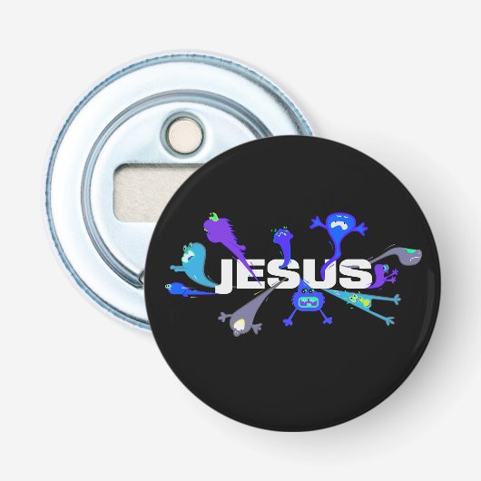 Beängstigende Jesus-Nächte Flaschenöffner (Vorderseite)