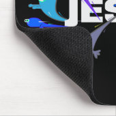 Beängstigende Jesus-Nächte Mousepad (Ecke)
