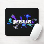 Beängstigende Jesus-Nächte Mousepad (Mit Mouse)