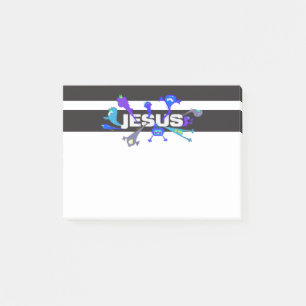Beängstigende Jesus-Nächte Post-it Klebezettel