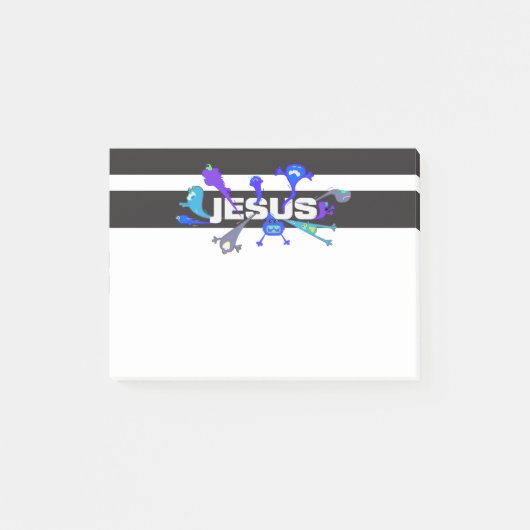 Beängstigende Jesus-Nächte Post-it Klebezettel (Vorderseite)