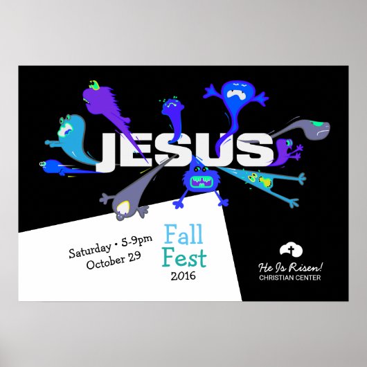 Beängstigende Jesus-Nächte Poster (Vorne)