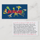 Beängstigende Jesus-Schriftenkarte Visitenkarte (Vorne/Hinten)