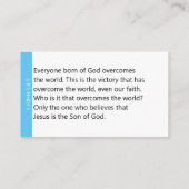 Beängstigende Jesus-Schriftzeichen Visitenkarte (Rückseite)