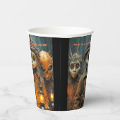 Beängstigende Kätzchen Pappbecher (Rechts)