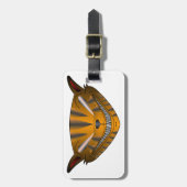 Beängstigende Katze Gepäckanhänger (Vorderseite vertikal)