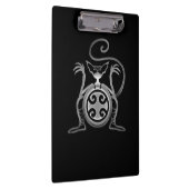 Beängstigende Katze Klemmbrett (Rechts)